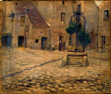 Fernand Maillaud - La cour de l'hôtel Saint-Adrien, 264, rue Saint-Jacques - P224 - Musée Carnavalet