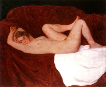Ferenczy, Károly - Sleeping Woman (1912)