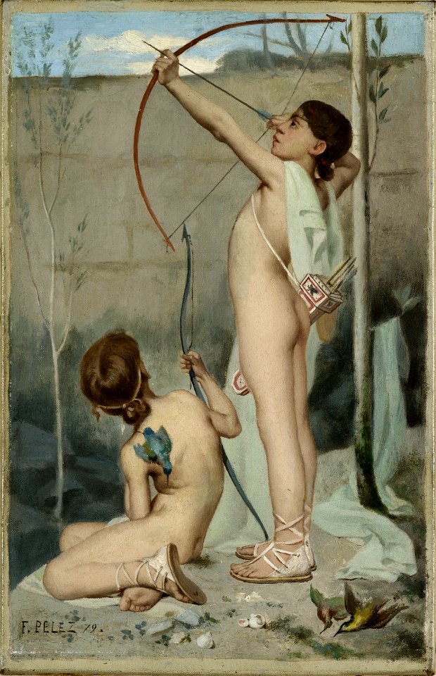 Fernand Pelez - Les tireurs d'arc - PPP4969 - Musée des Beaux-Arts de la ville de Paris