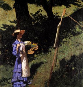 Ferenczy, Károly - The Woman Painter (1903)