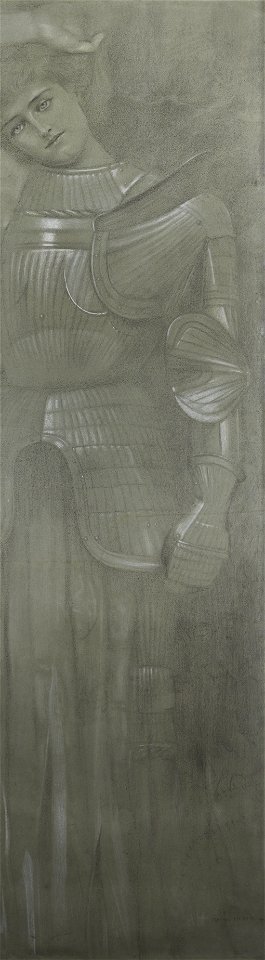 Fernand Khnopff - Britomart, drawing, 1894