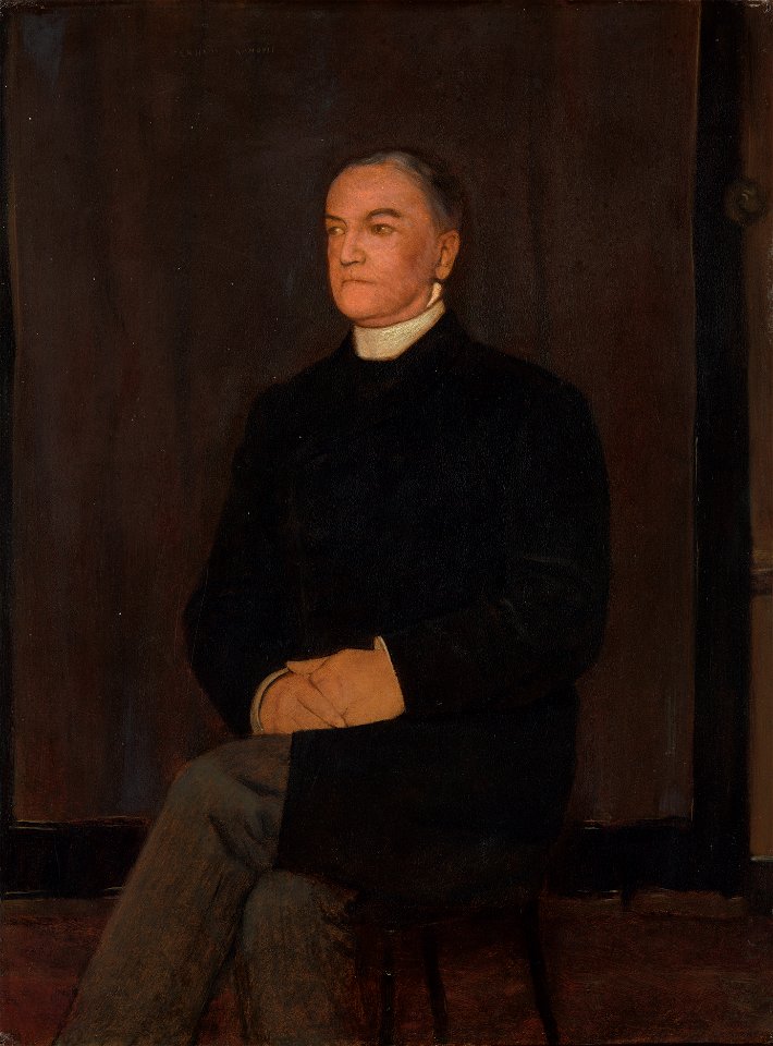 Fernand Khnopff - Portret van Augustinus Gerardus Hubertus van Rijckevorsel (1828 - ’s-Hertogenbosch - 1891) - SK-A-5042 - Rijksmuseum