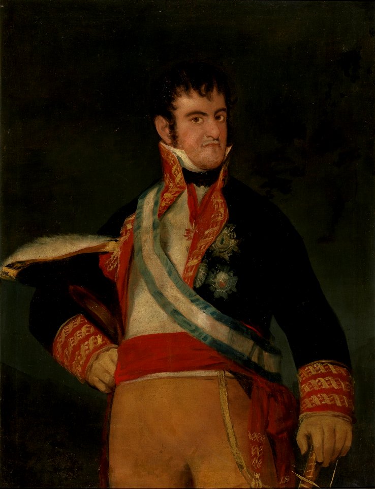 Fernando VII de España (Museo del Prado). Free illustration for personal and commercial use.