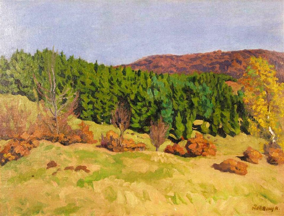 Ferenczy, Károly - Izvora in Autumn (1909)