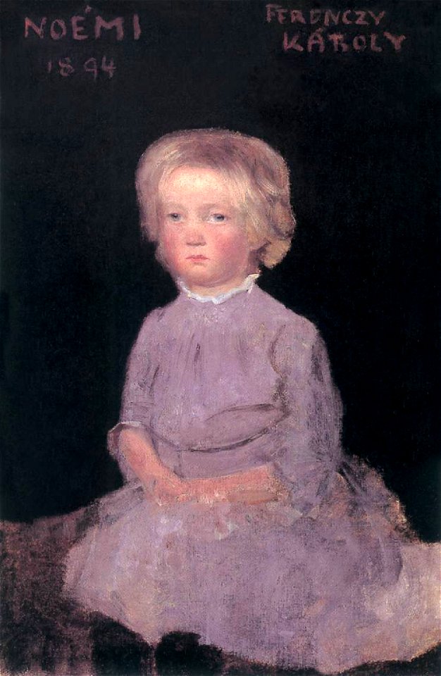 Ferenczy, Károly - Noémi as a Child (1894)