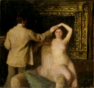 Ferenczy, Károly - Painter and Model (1904)