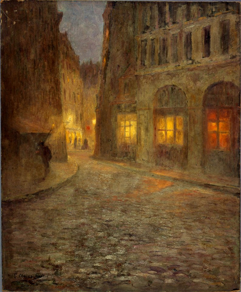 Fernand Maillaud - La rue de la Montagne-Sainte-Geneviève - P468 - Musée Carnavalet