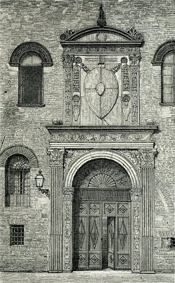 Ferrara Porta del palazzo Schifanoja