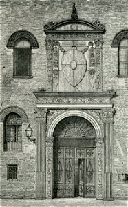 Ferrara Porta del palazzo Schifanoja