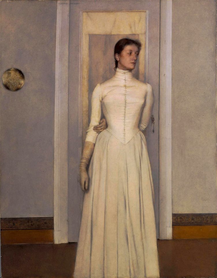 Fernand Khnopff - Portret van Marguerite - Portrait de Marguerite - Erfgoedfonds Koning Boudewijnstichting - Fonds du Patrimoine Fondation Roi Baudouin