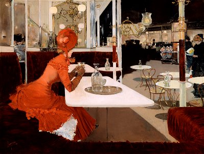 Fernand Lungren - The Café - 1947.85 - Art Institute of Chicago