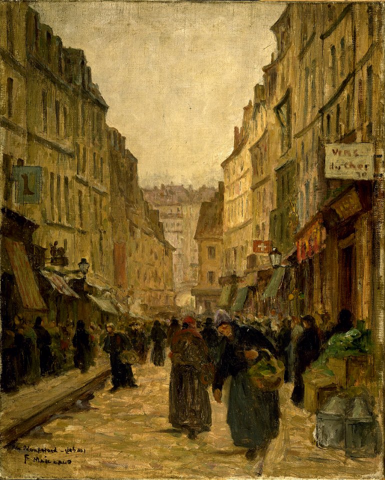 Fernand Maillaud - La rue Mouffetard - P576 - Musée Carnavalet