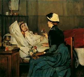 Ferry Beraton - Der Besuch am Krankenbett - 5865 - Österreichische Galerie Belvedere