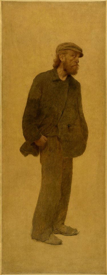 Fernand Pelez - La Bouchée de pain , homme de trois-quarts coiffé d'une casquette, mains dans les poches - PPP3692(5) - Musée des Beaux-Arts de la ville de Paris