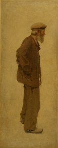 Fernand Pelez - La Bouchée de pain , vieil homme de profil, coiffé d'un béret, mains dans les poches - PPP3692(6) - Musée des Beaux-Arts de la ville de Paris