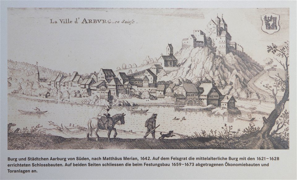 Festung Aarburg und Städtchen nach Matthäus Merian
