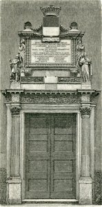 Ferrara porta della chiesa di San Maurelio