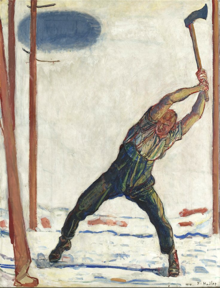 Fernidand Hodler - The Woodcutter - Google Art Project
