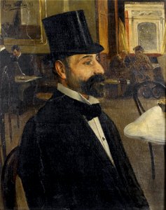 Ferry Beraton Henry de Toulouse-Lautrec in einem Pariser Cafe 1893