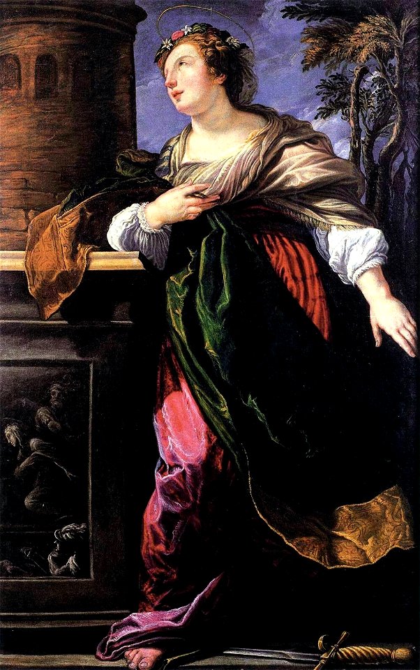 Santa Bárbara by Lucrina Fetti, 1619
