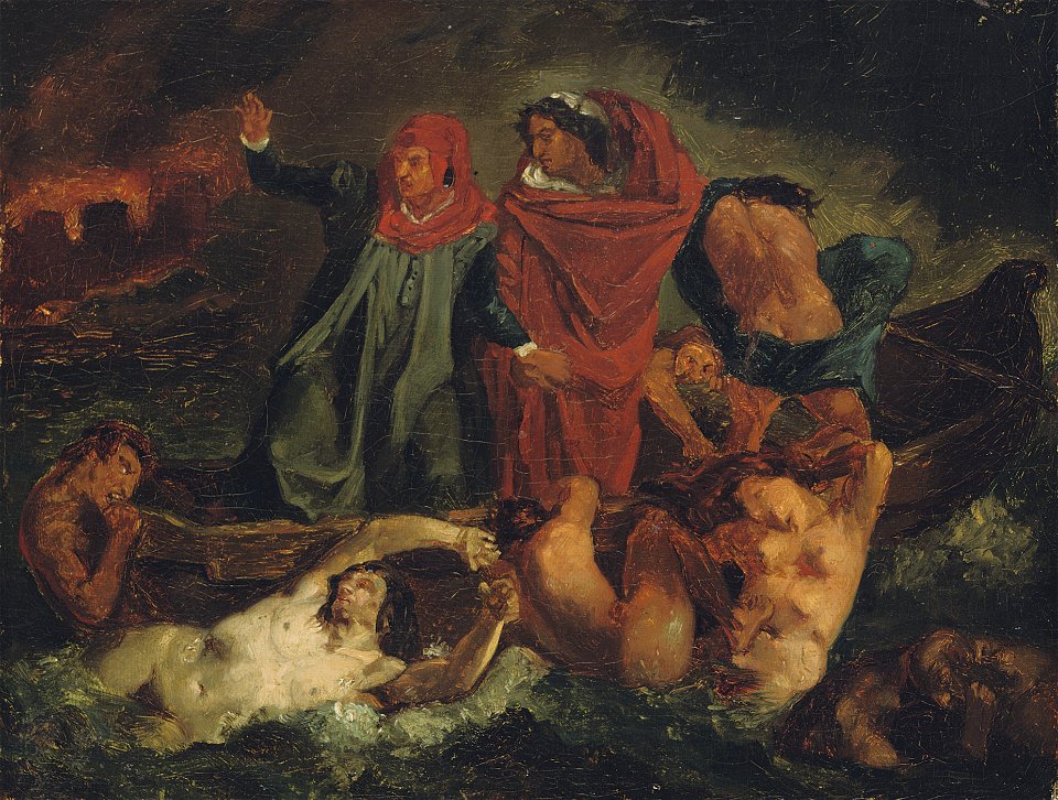 Anselm Feuerbach - Dante und Vergil in der Hölle