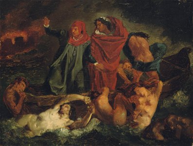 Anselm Feuerbach - Dante und Vergil in der Hölle