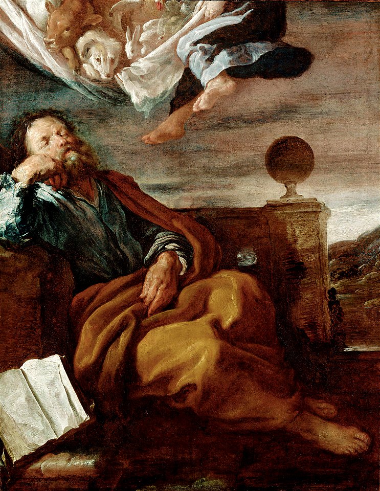 Domenico Fetti - Peter's vision of a sheet with animals - Kunsthistorisches Museum Wien