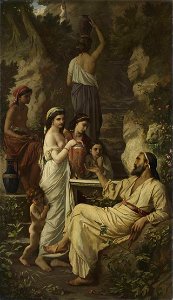 Anselm Feuerbach - Hafis am Brunnen (1866)