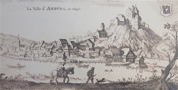 Festung Aarburg und Städtchen nach Matthäus Merian 2