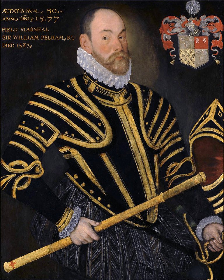 Field Marshal Sir William Pelham, Lord Justice of Ireland (d 1587) by Hieronimo Custodis