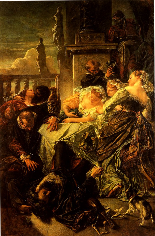 Feuerbach Tod des Pietro Aretino
