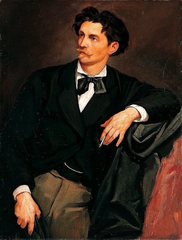 Anselm Feuerbach - Selbstbildnis (ca.1867)