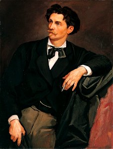 Anselm Feuerbach - Selbstbildnis (ca.1867)