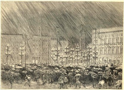 Fichot, Charles 1817-1903 & Kauffmann, Paul-Adolphe 1849-1935 - Da L'illustration, 1875 - Special Illumination on the Dome Plaza