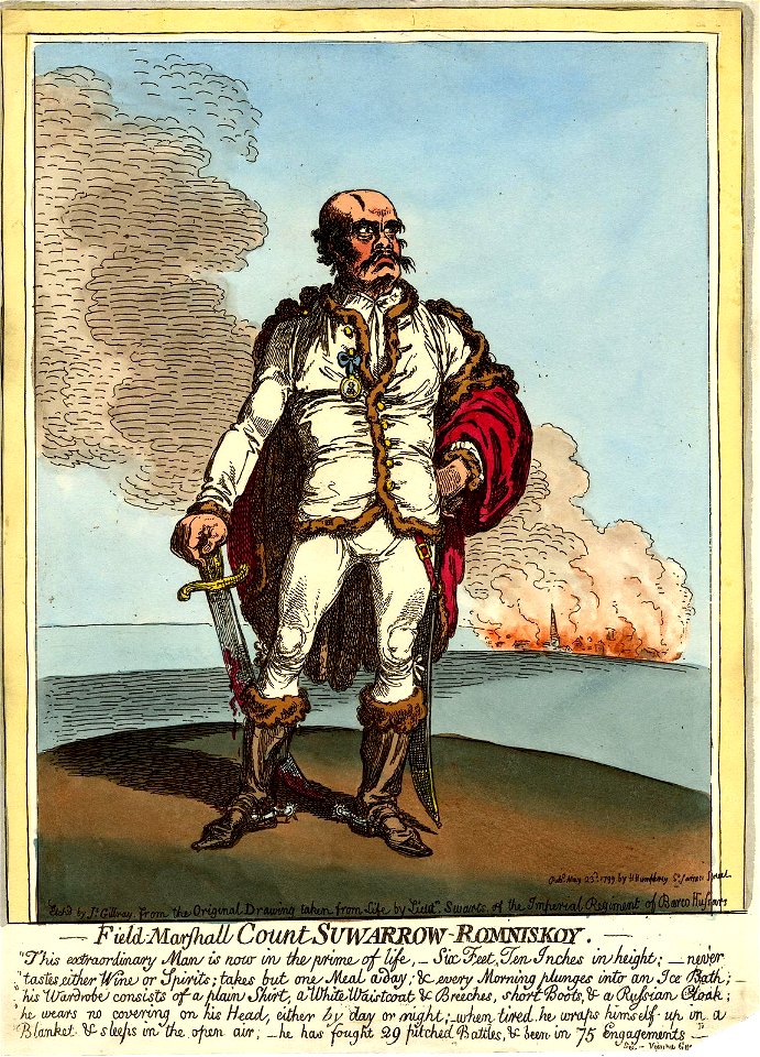 Field Marshall Count Suwarrow-Romniskoy. (BM 1868,0808.12527)