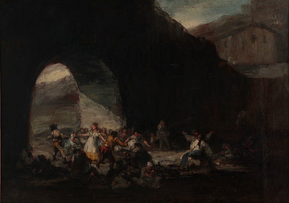 Fiesta popular bajo un puente - Francisco José de Goya y Lucientes