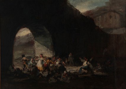 Fiesta popular bajo un puente - Francisco José de Goya y Lucientes