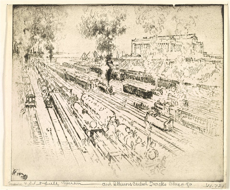 Field Museum and Illinois Central Tracks, Chicago LCCN2003672699