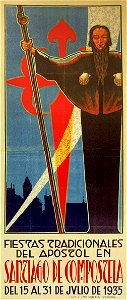 Fiestas tradicionales del Apostol en Santiago de Compostela del 15 al 31 de julio de 1935. CDB