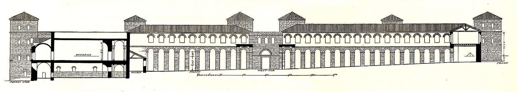 Fig 007 Längenschnitt duirch die Weststraße - S 9
