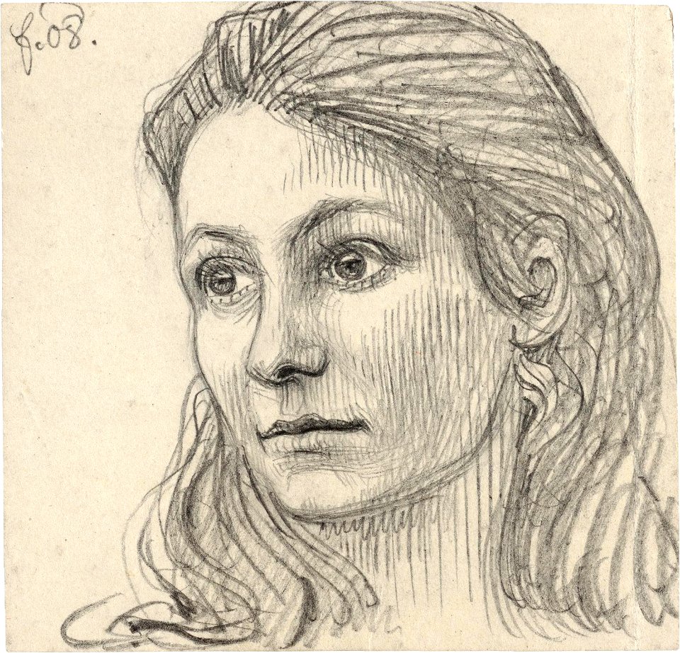 Fidus - Gudrun (Gudrun Gräfin von Schwerin (1878–1969), 1908