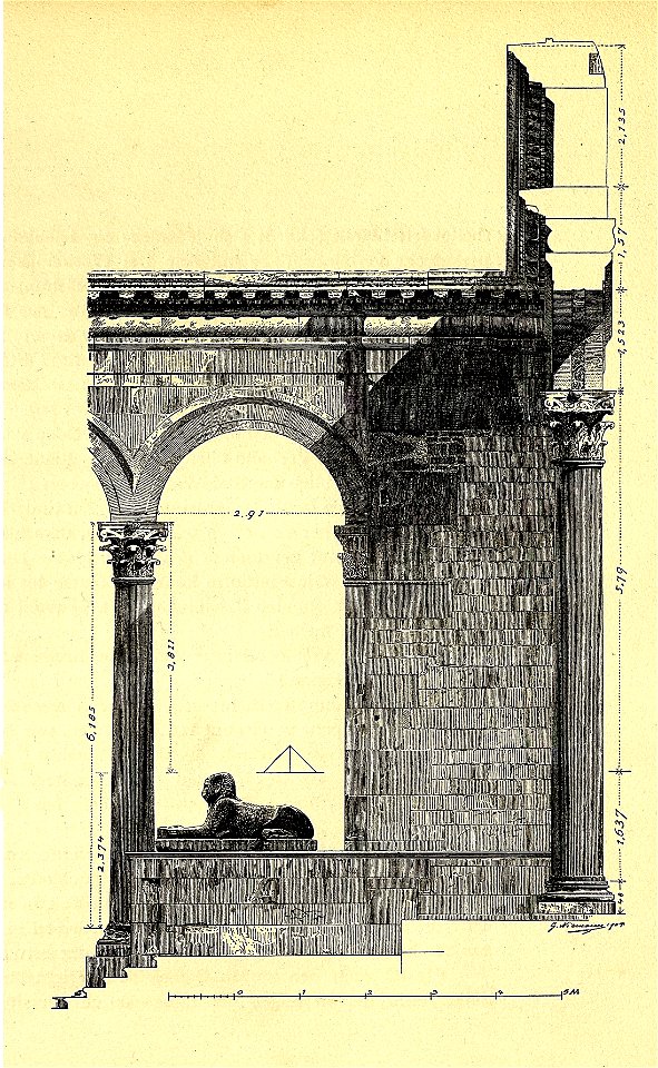 Fig 062 Teile vom Aufbau des östlichen Peristylflügels
