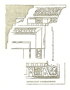 Fig 070 Rahmen und Verdachung der Türe im Vestibül