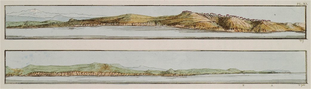 Fig 1 Landscape around the village of Yenişehir, near ancient Sigeion Fig 2 Landscape around Troy Α denotes the place - Gell William Sir - 1804