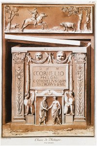 Fig 1 Chasse de Meleagre Fig 2 Urne funeraire - Houel Jean - 1782