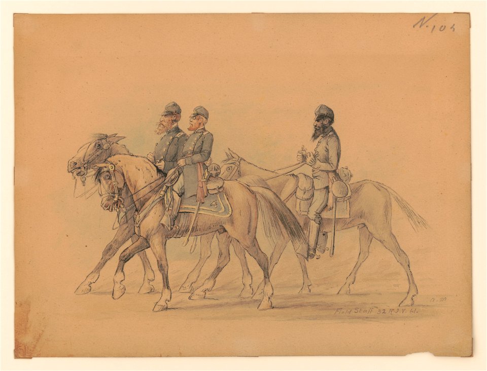 Field staff, 32nd Regiment, Indiana Volunteers) - A.M LCCN2017646094