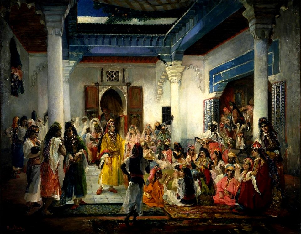 Fiesta de natalicio en Tánger o Los baños árabes (Real Academia de Bellas Artes de San Fernando)
