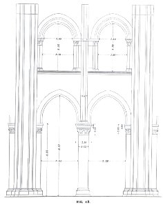 Fig 18 - Elevation of one Double Bay of Senlis