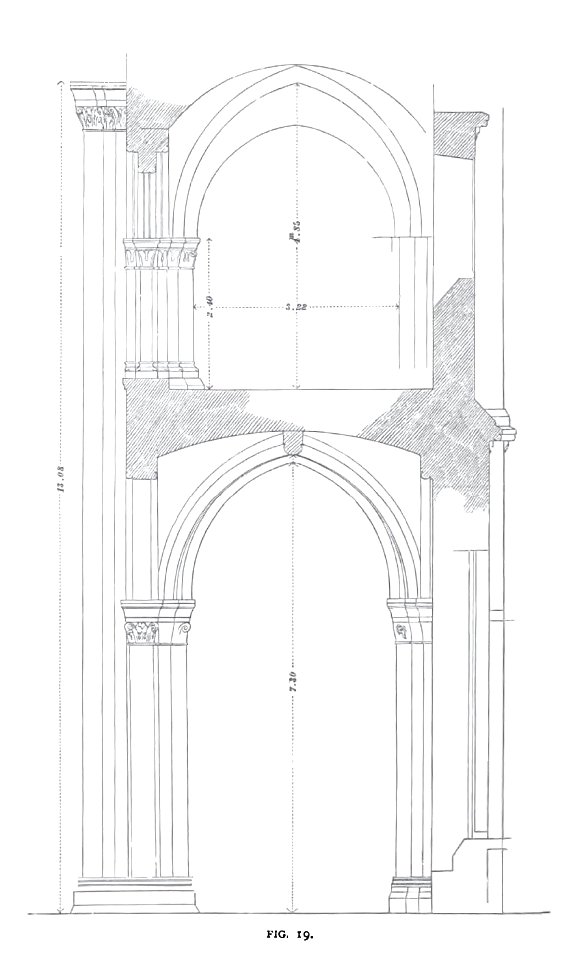 Fig 19 -Section of one Bay of Senlis