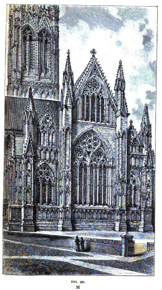 Fig 90 -Exterior View of the East End of Lincoln